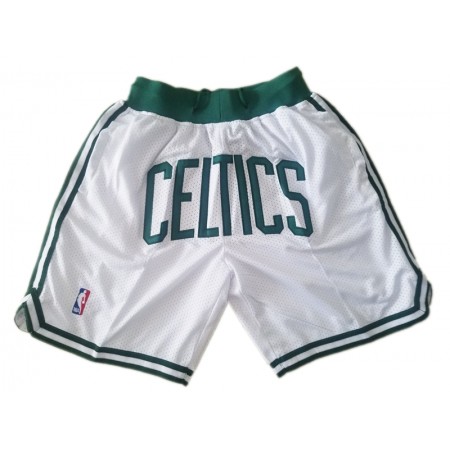 NBA Boston Celtics Uomo Pantaloncini Tascabili Bianca Swingman